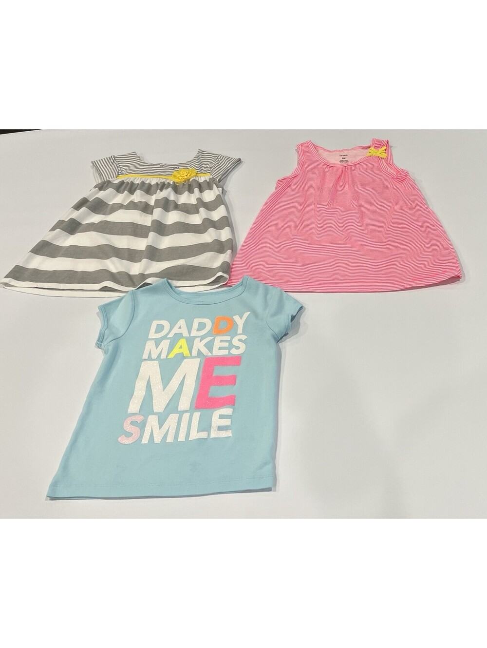 Carters Girls Tops Lot of3 Multicolor Size 6-6X